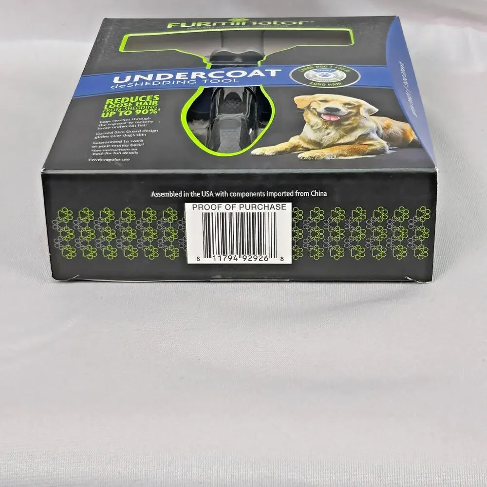 FURminator Undercoat deShedding Tool Large Dog Long Hair Grooming Brush NIB